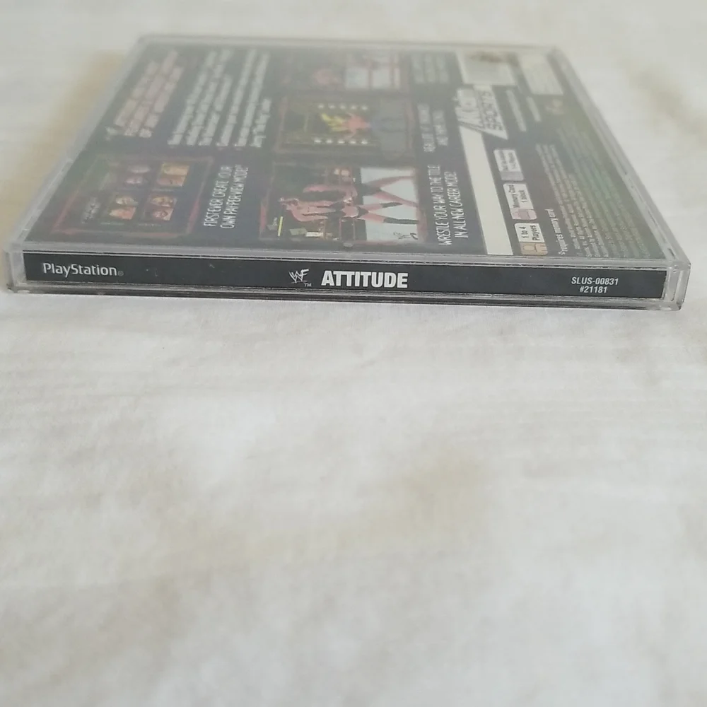 WF Attitude Get It Black Label PS1 Sony Playstation Complete Tested